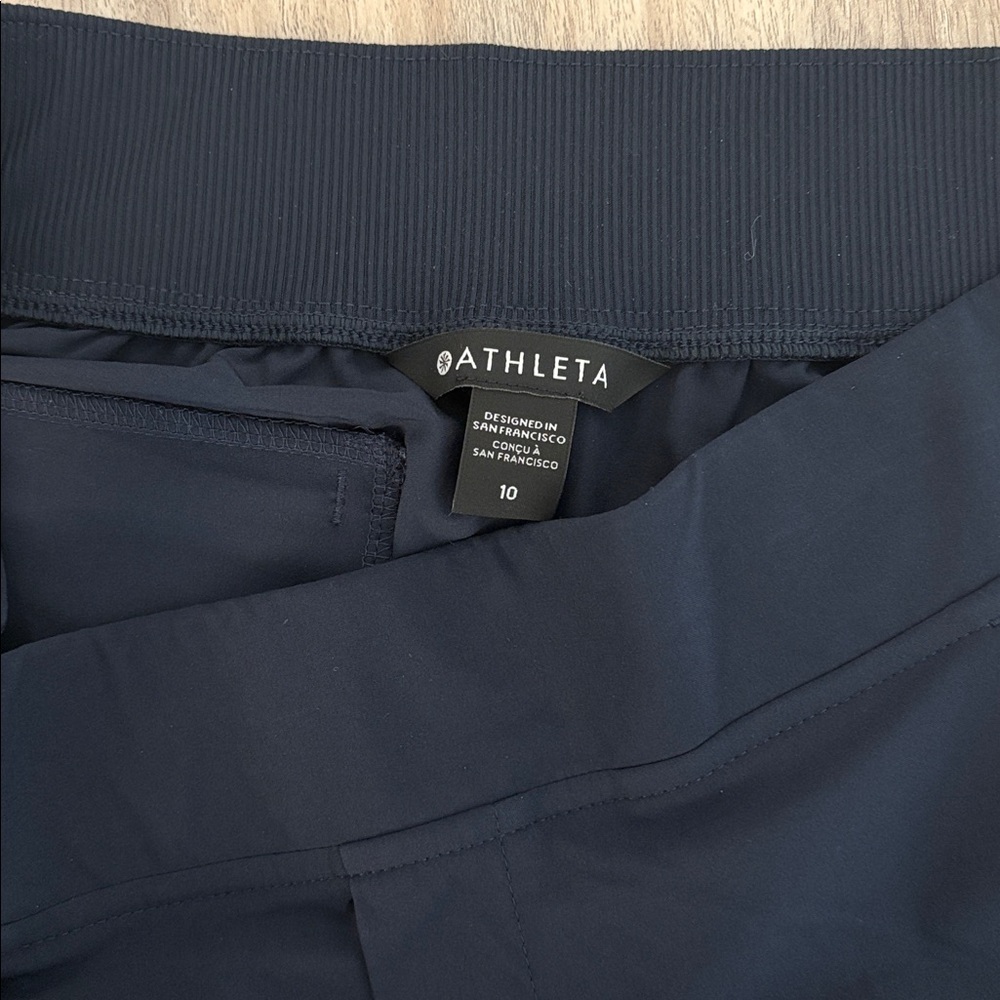 Athleta Brooklyn Ankle Pant in Navy Blue Women’s Size 10 - Picture 3 of 8